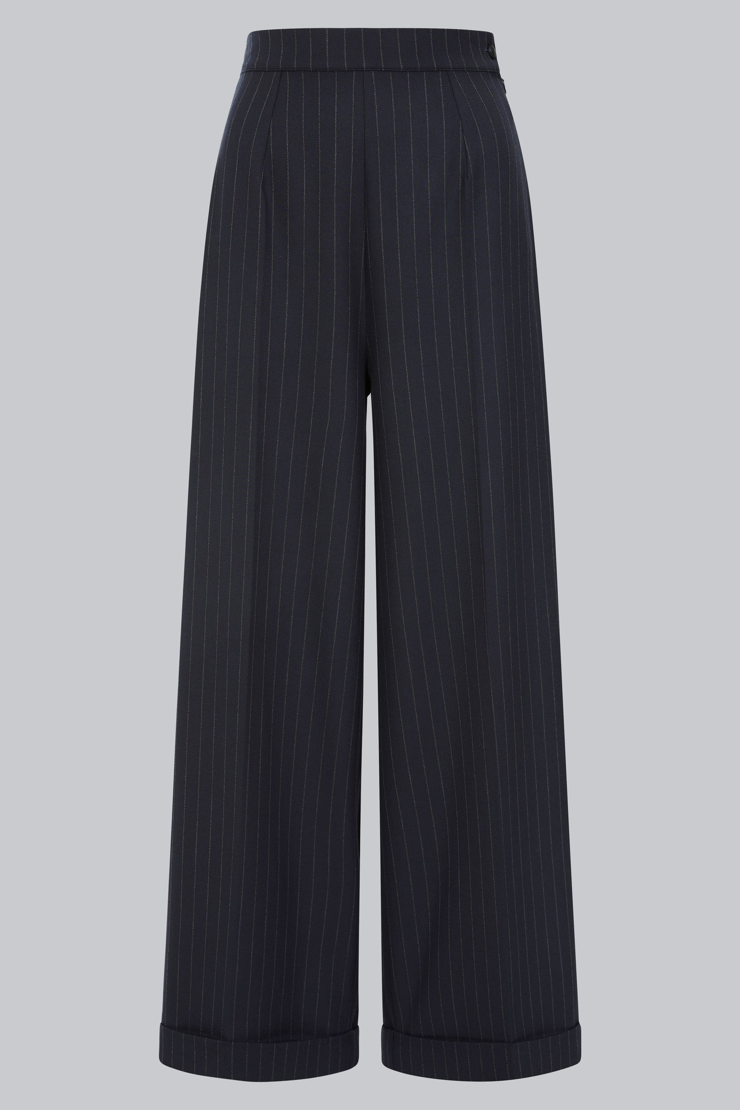 Gerilynn Navy Pinstripe Trousers