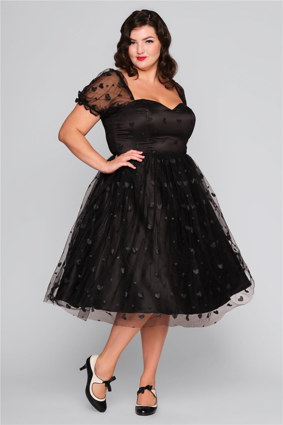 Skylar Glitter Heart Swing Dress