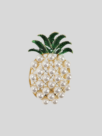 Pearly Pineapple Brooch