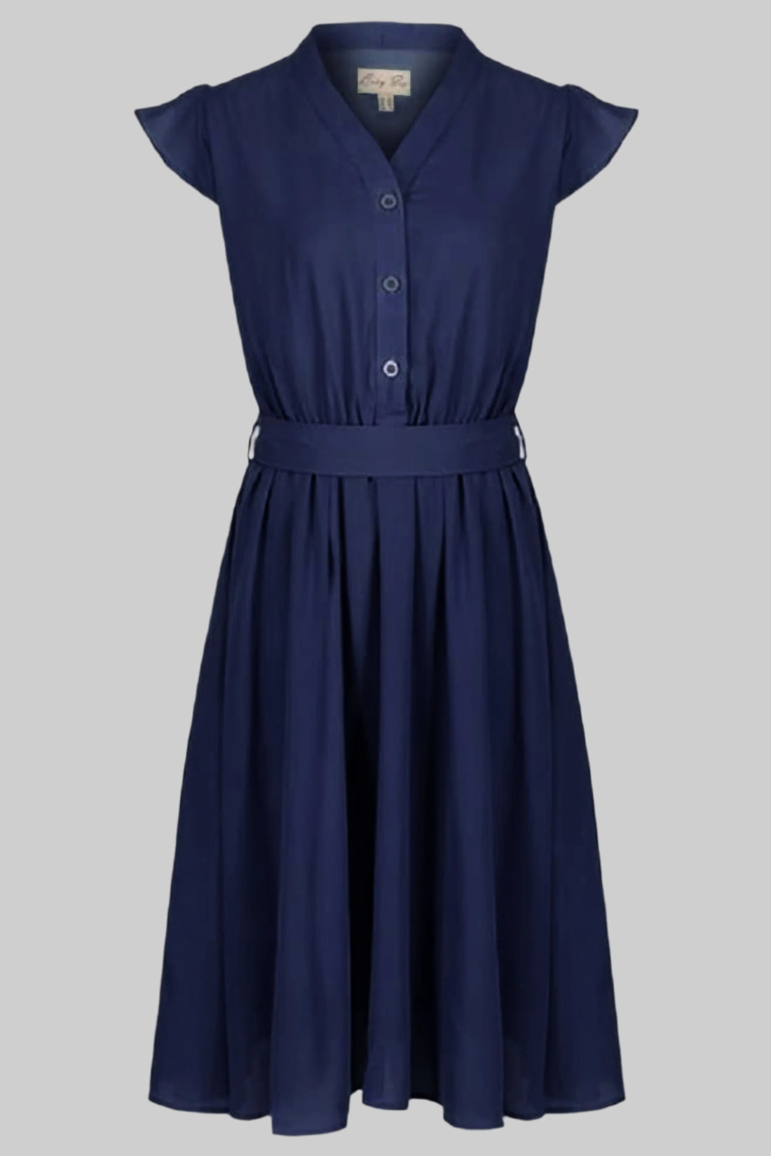 Kody Navy Blue Vintage Dress