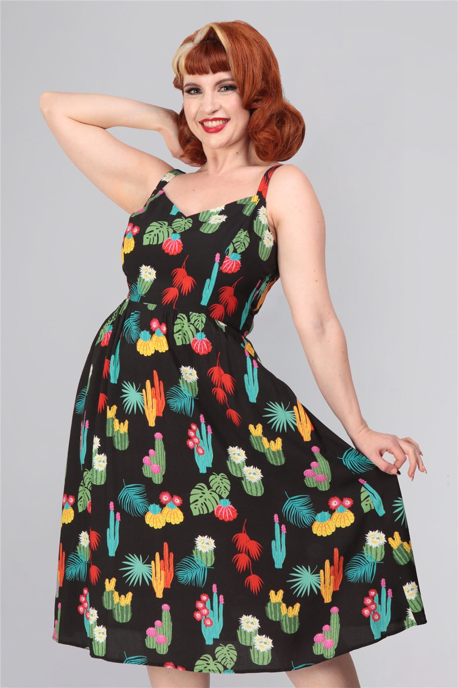 Nana Cacti Forest Swing Dress