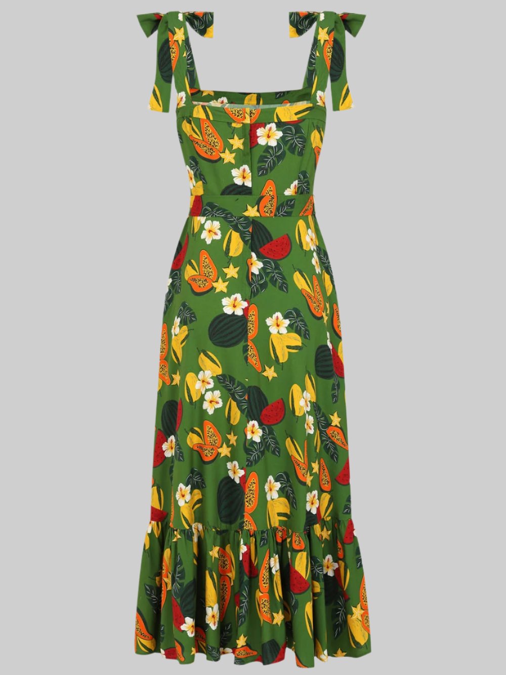 Katrina Fruit Jungle Midi Dress