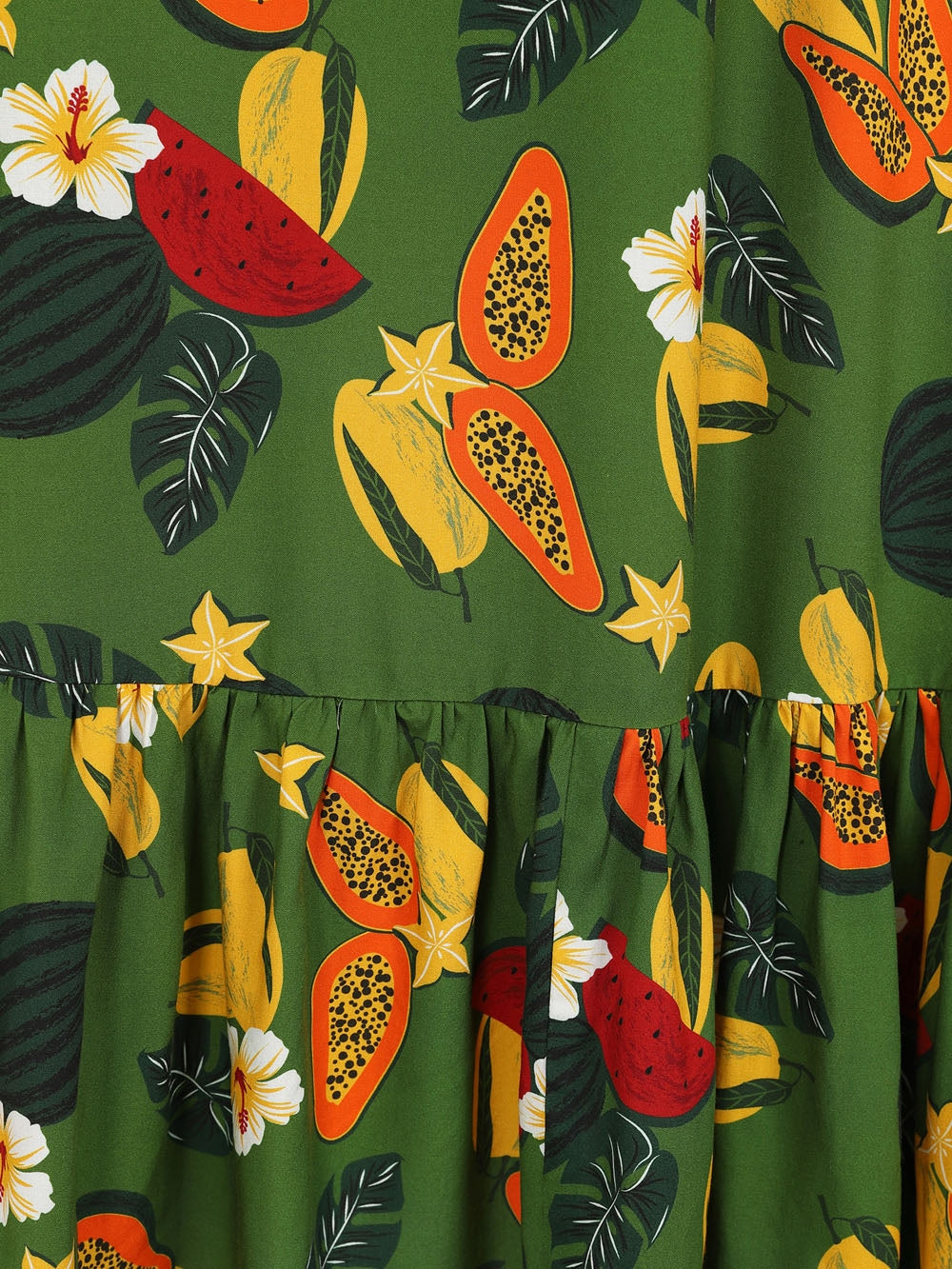 Katrina Fruit Jungle Midi Dress