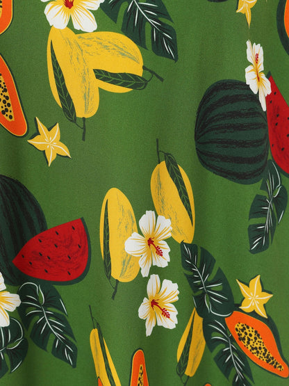 Katrina Fruit Jungle Midi Dress