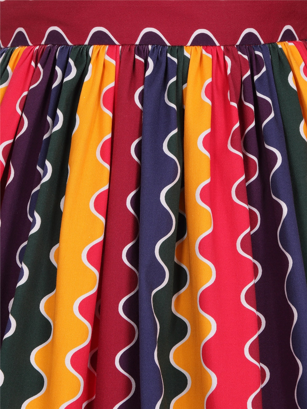 Jasmine Rainbow Wave Swing Skirt