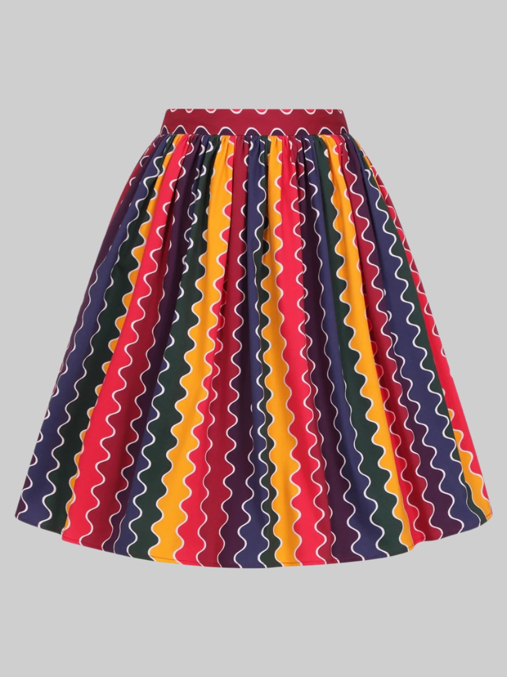 Jasmine Rainbow Wave Swing Skirt