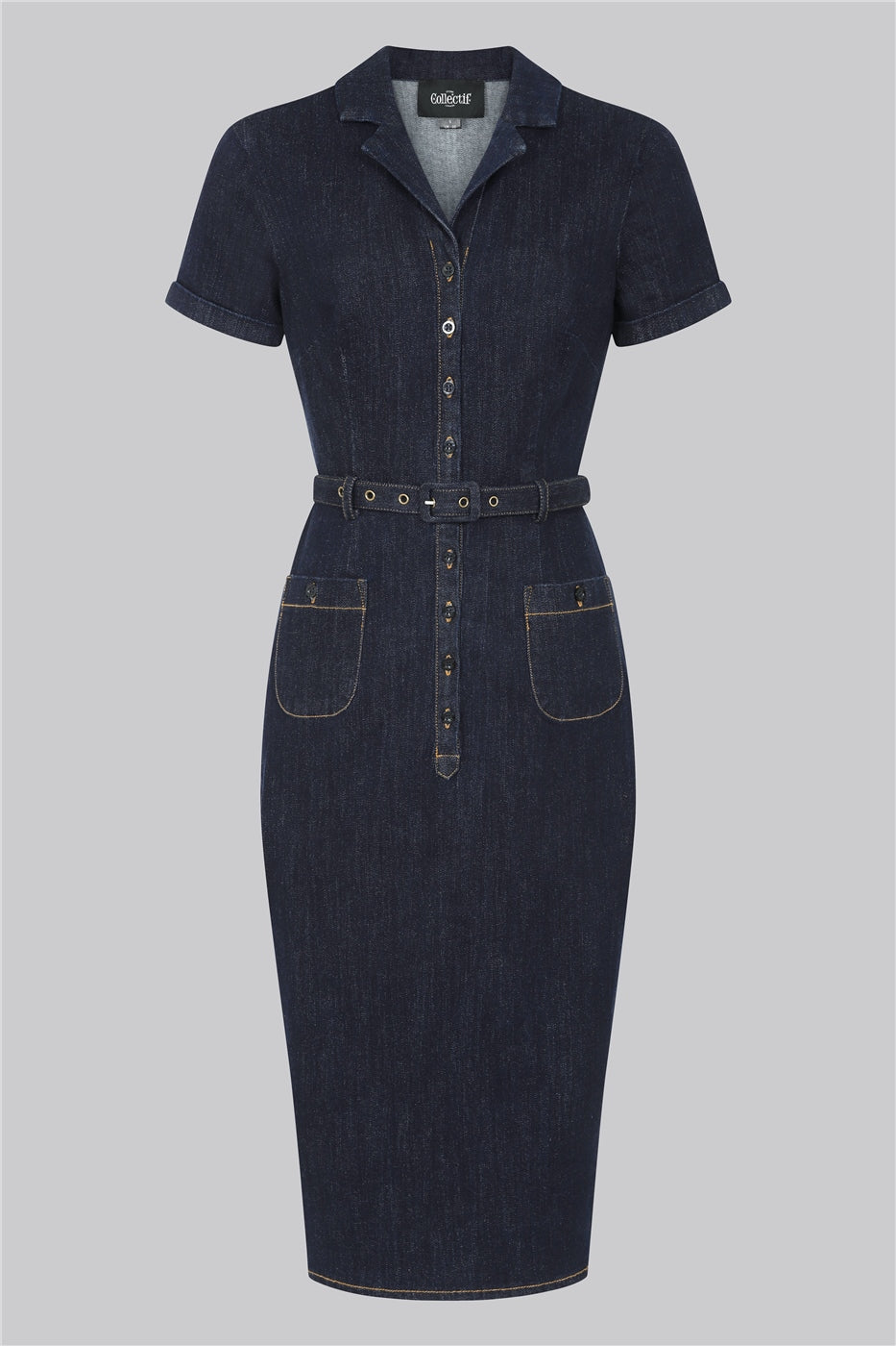 Caterina Denim Pencil Dress