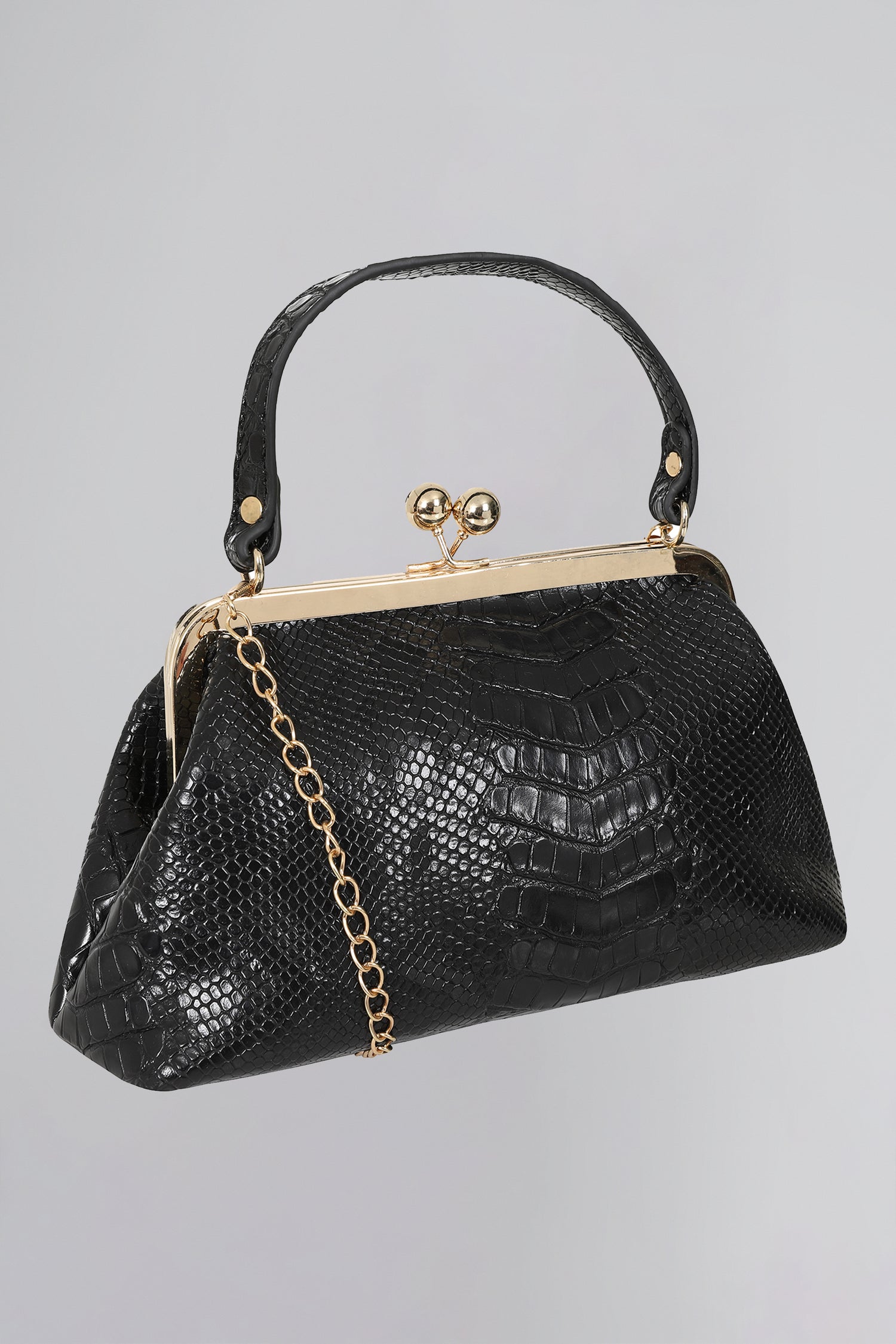 Doris Faux Croc Bag