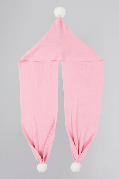 Alla Hooded Pink Scarf