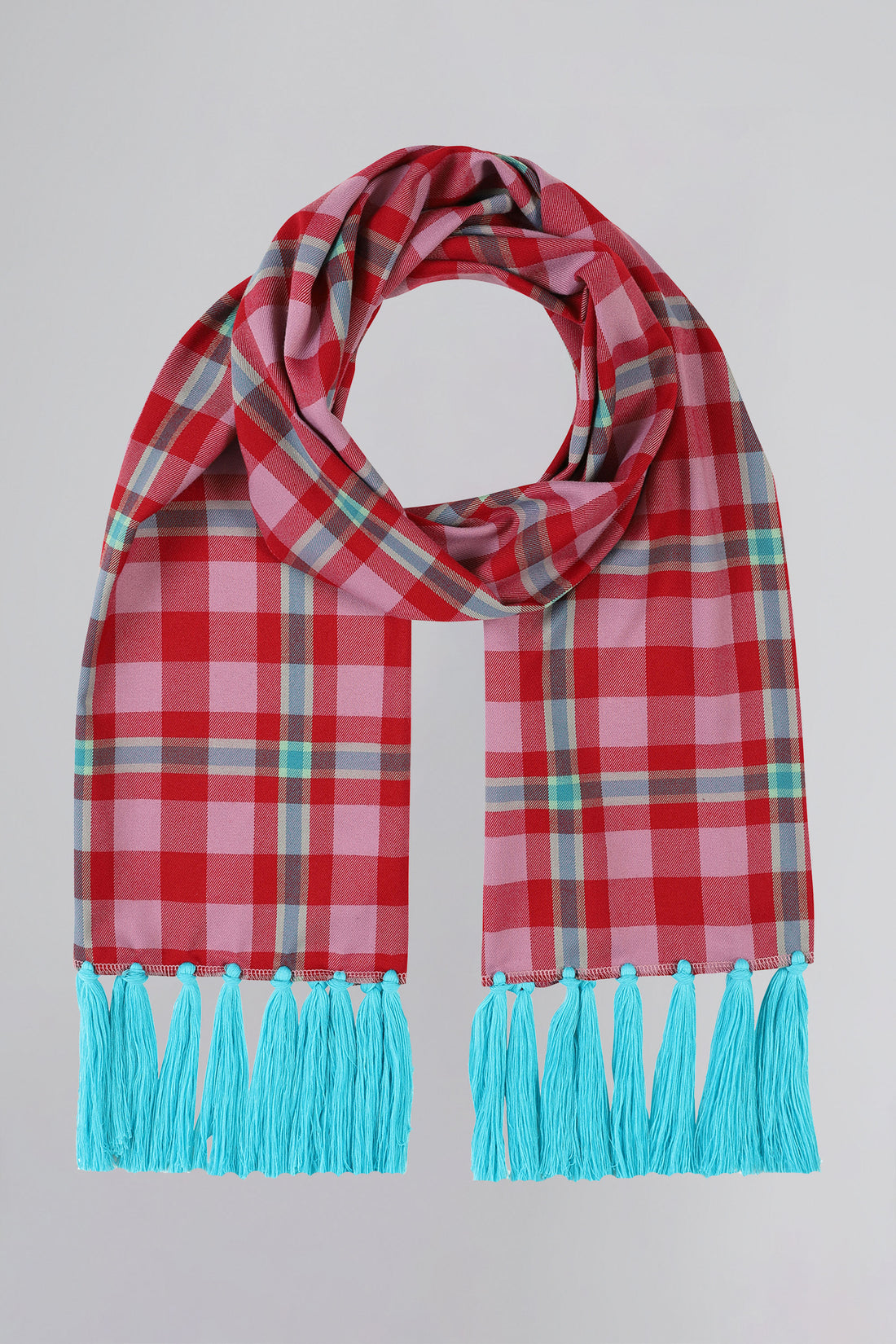 Winterberry Check Scarf