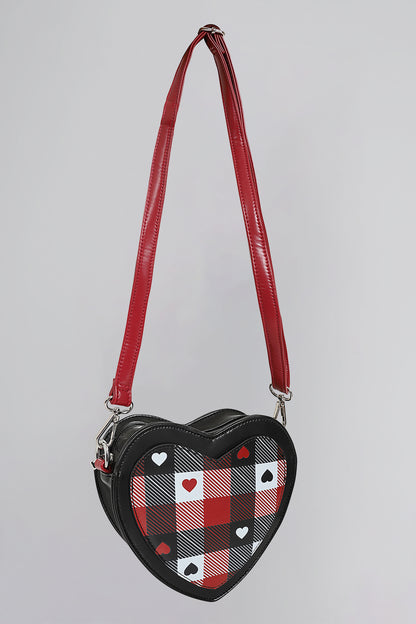 Susette Heart Gingham Bag