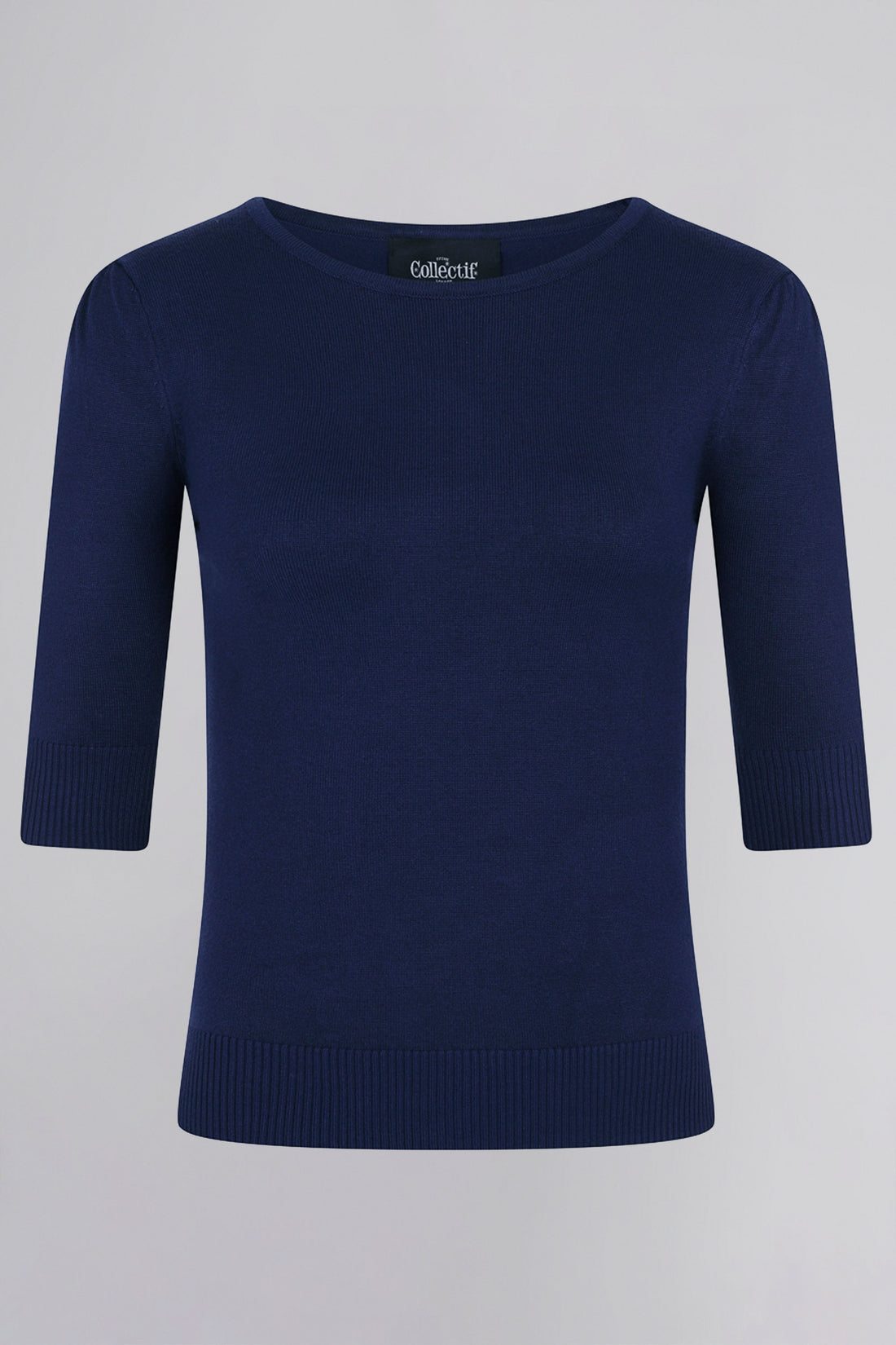 Chrissie Navy Knitted Top