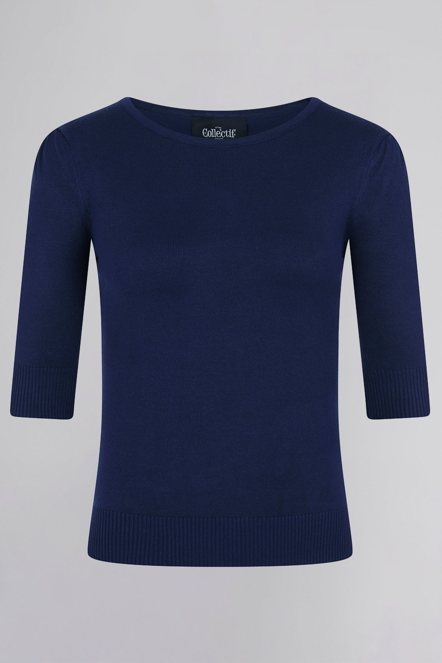 Chrissie Navy Knitted Top