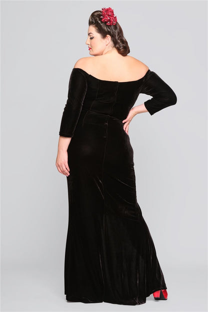 Anjelica Velvet Maxi Dress