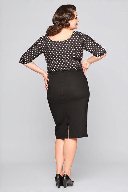 Suzy Polka Dot Print Top