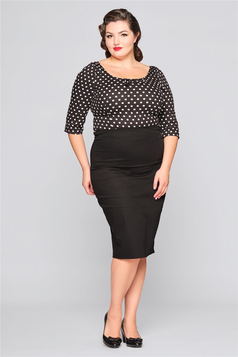 Suzy Polka Dot Print Top