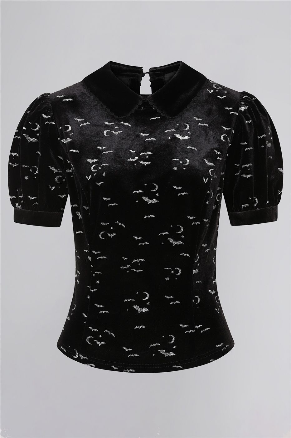 Peta Bats Velvet Glitter Print Top