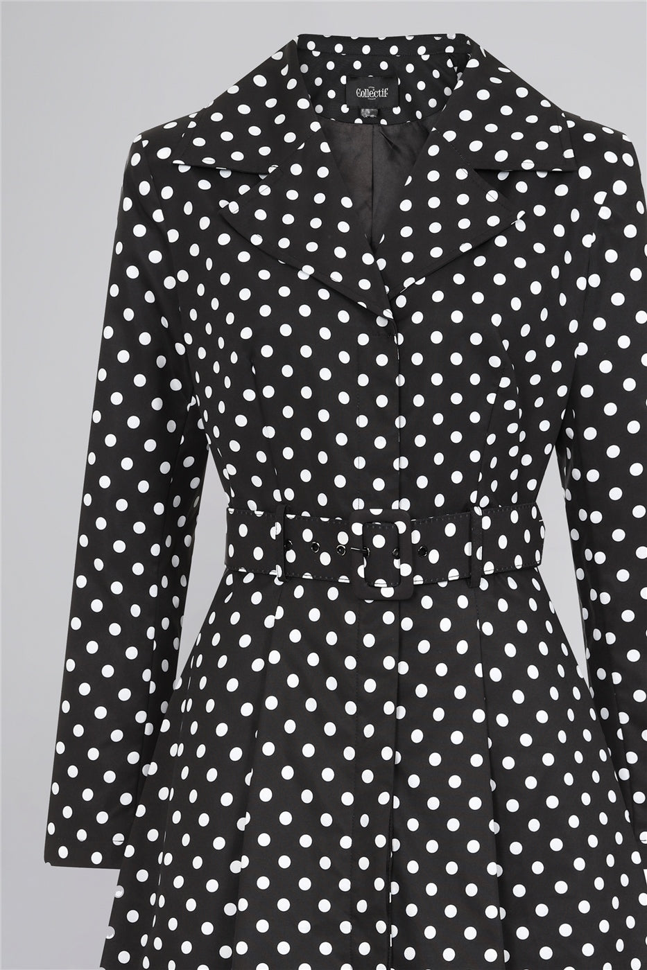 Jolianna Polka Trench Coat