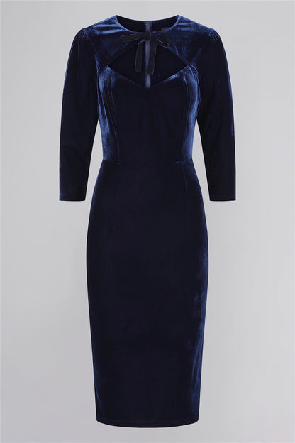 Ancilla Velvet Pencil Dress