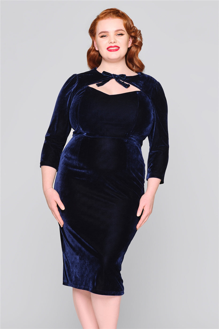 Ancilla Velvet Pencil Dress