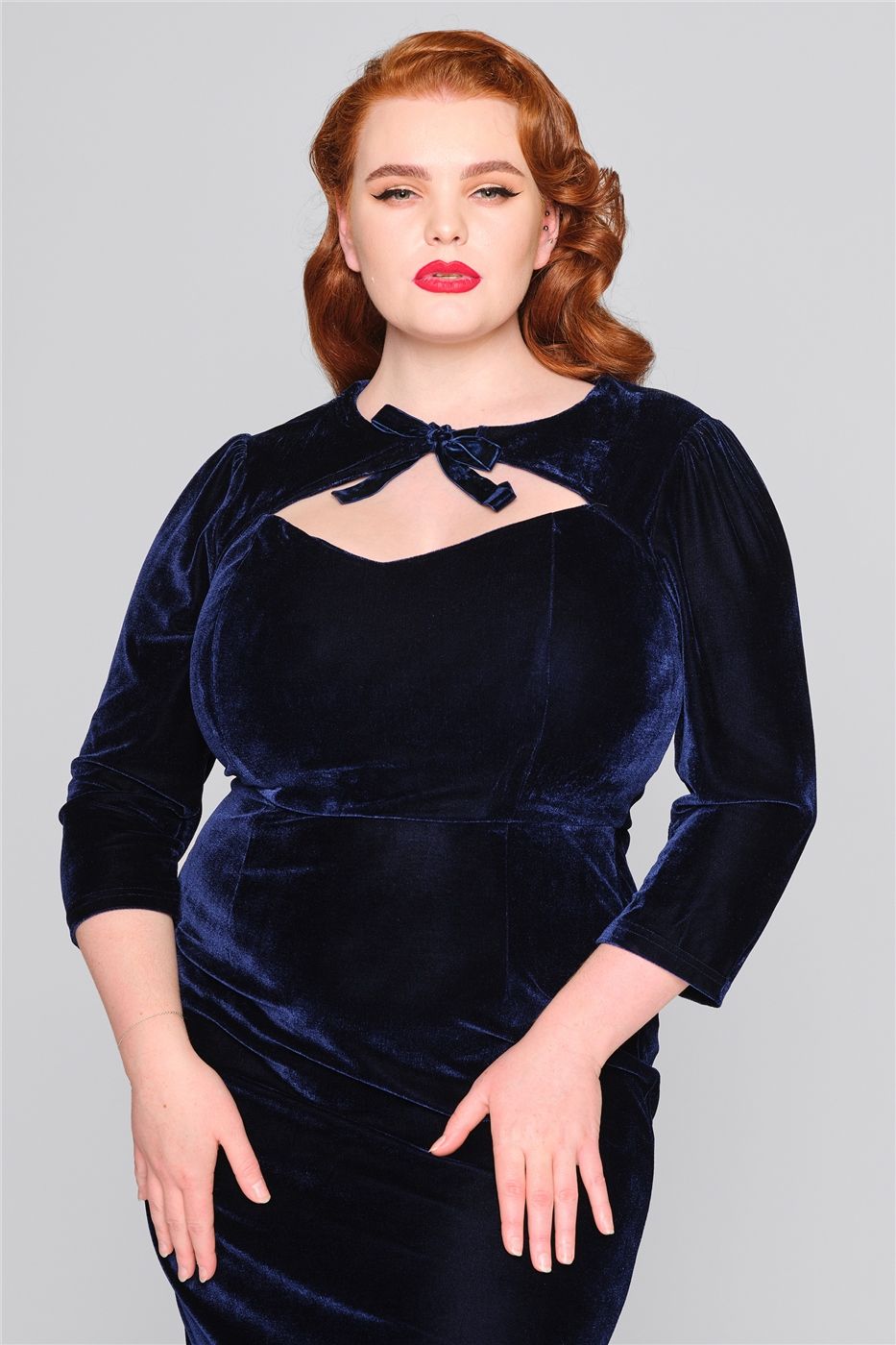 Ancilla Velvet Pencil Dress