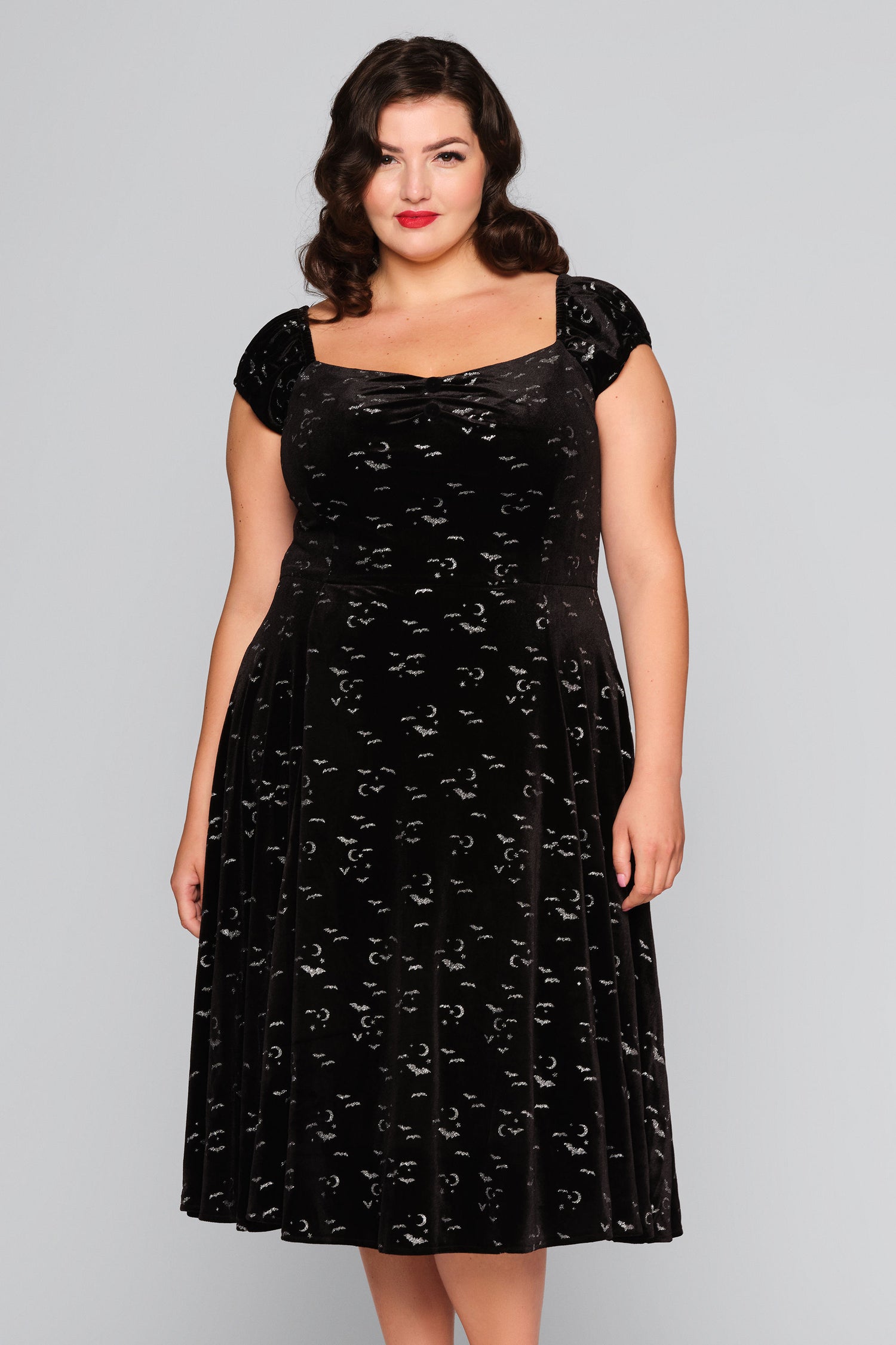 Dolores Bat Glitter Velvet Doll Dress