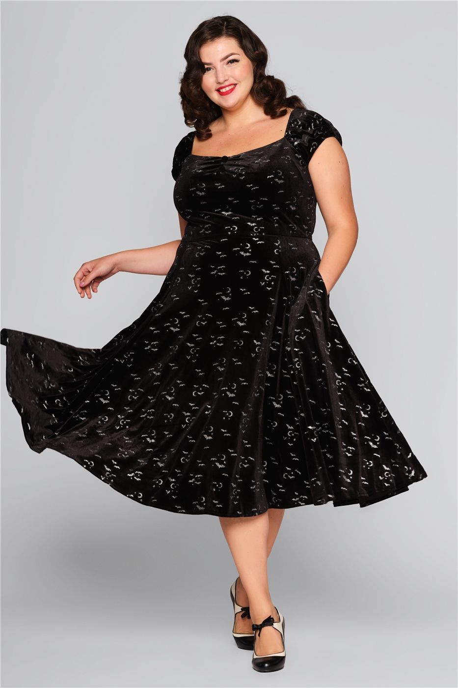 Dolores Bat Glitter Velvet Doll Dress