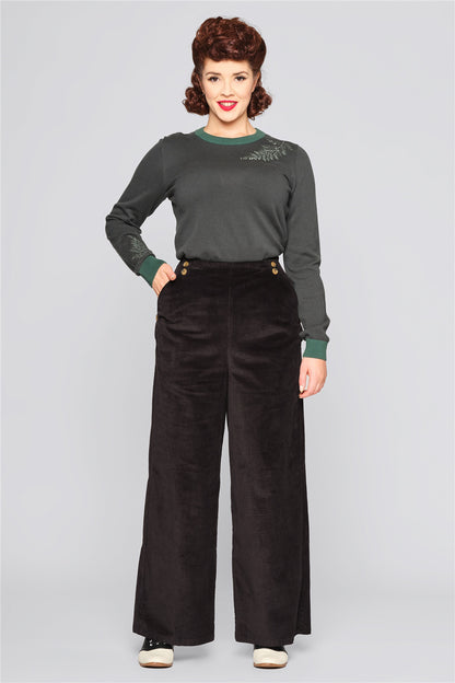 Jilka Corduroy High Waisted Trousers