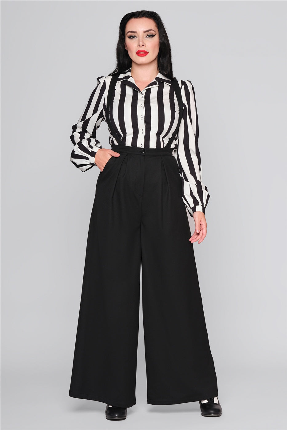 Glynda Plain Black Trousers