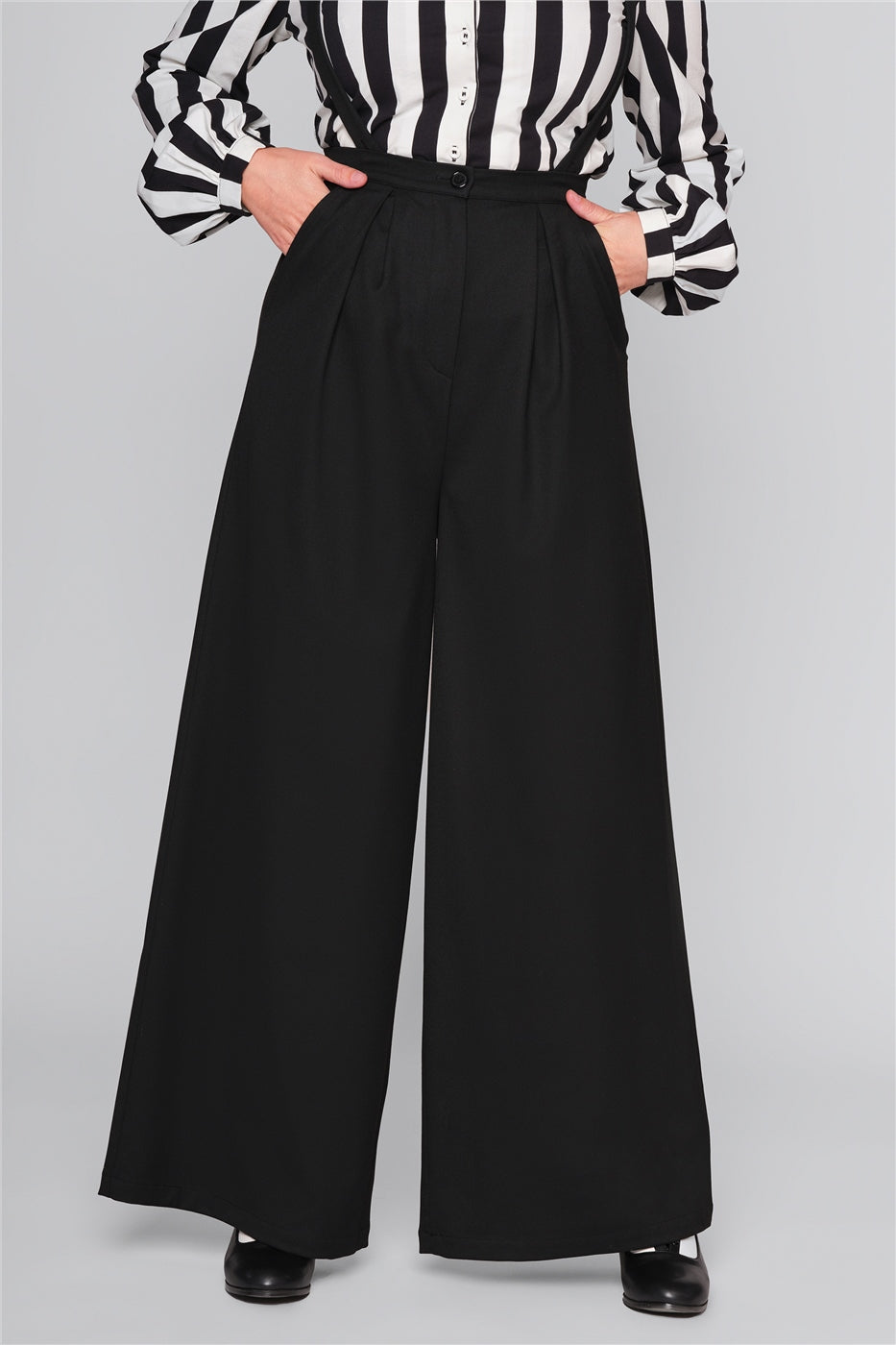 Glynda Plain Black Trousers