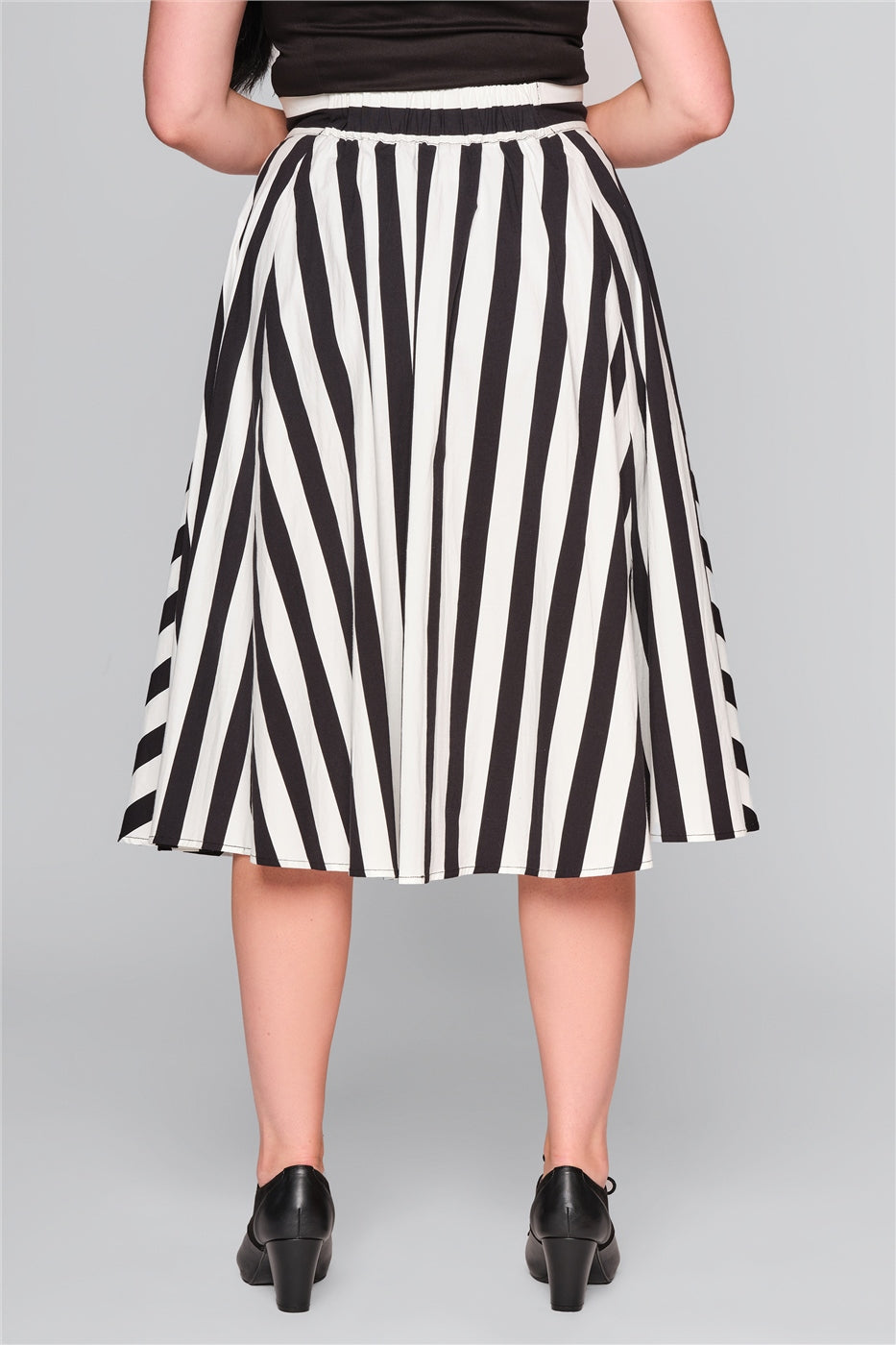 Megan Striped Swing Skirt