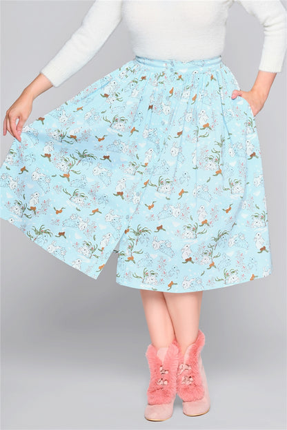 Mariana Snowy Rabbit Swing Skirt