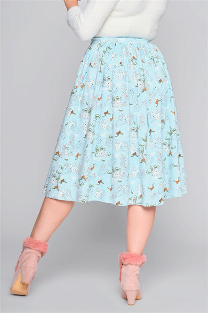 Mariana Snowy Rabbit Swing Skirt