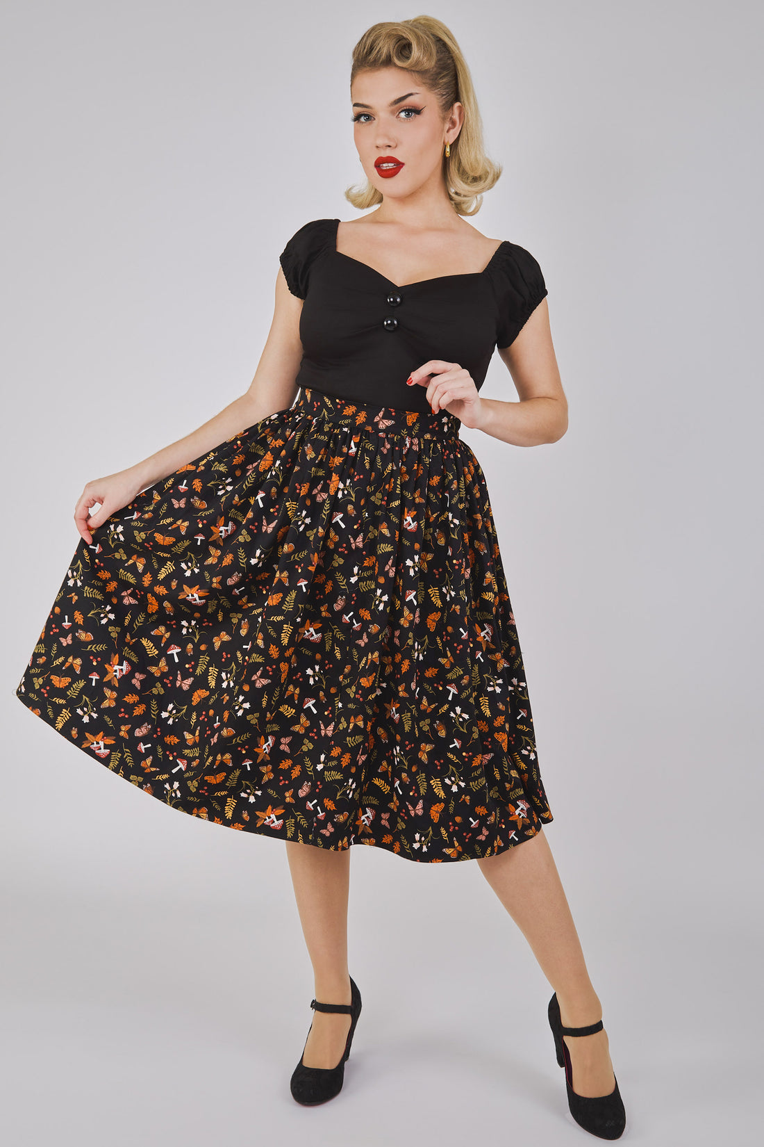 Jasmine Woodland Butterfly Swing Skirt