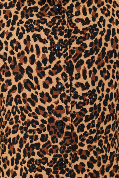 Jerry Leopard Print Blouse