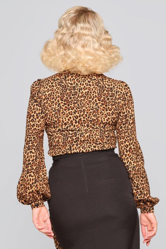 Jerry Leopard Print Blouse