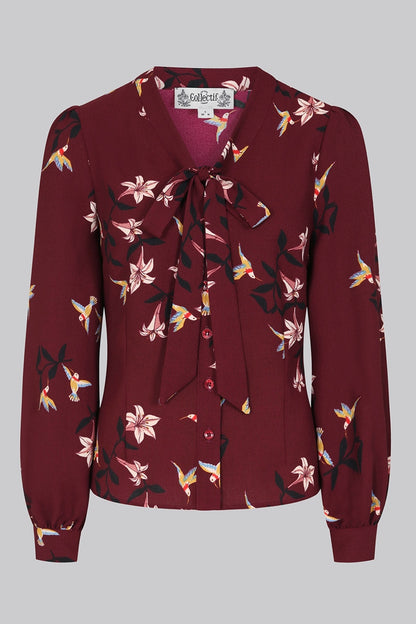 Luiza Lilies And Birds Blouse