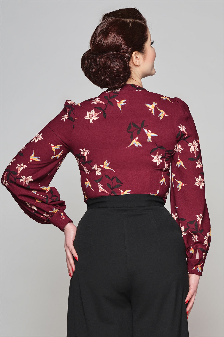 Luiza Lilies And Birds Blouse