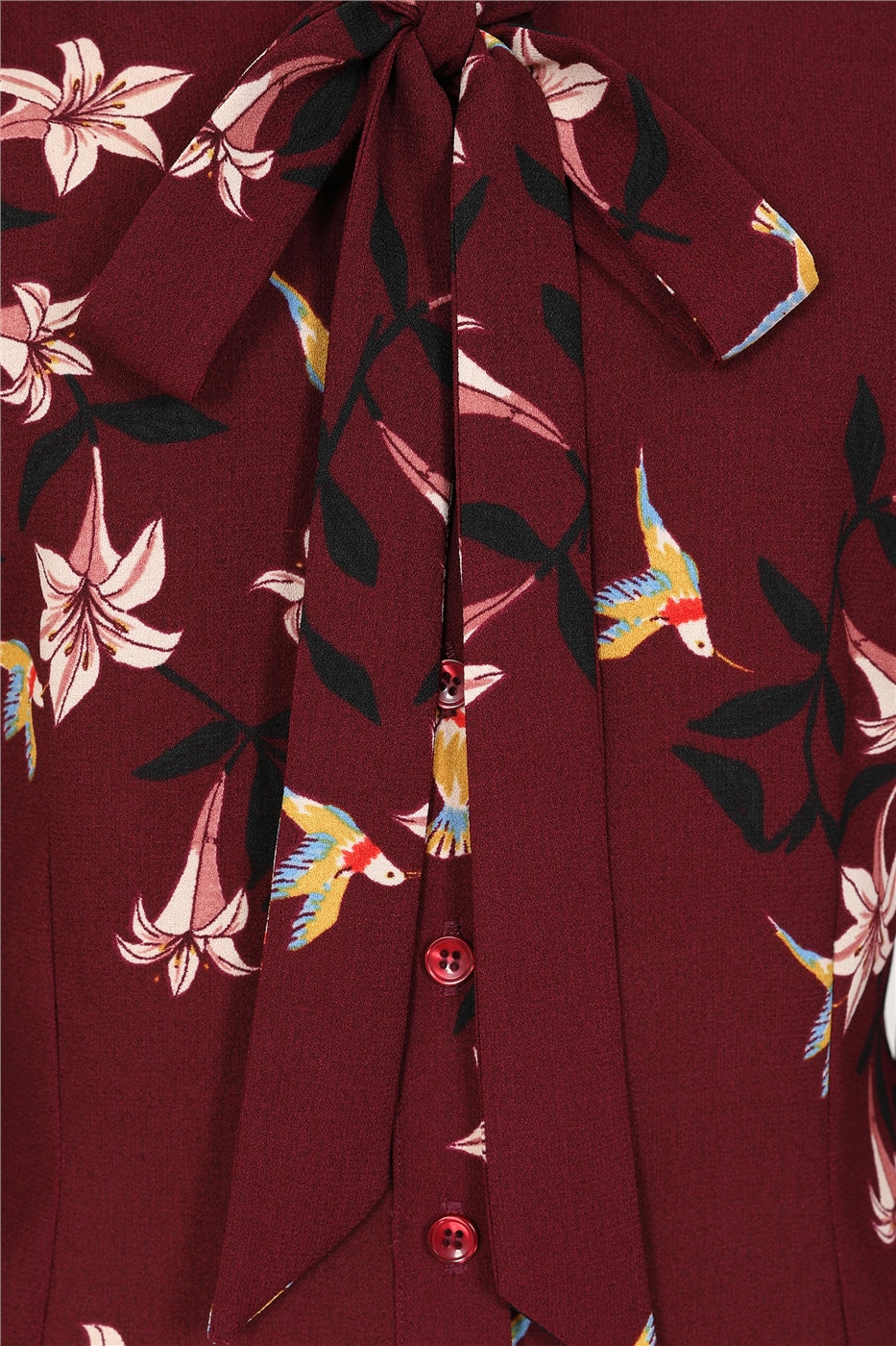 Luiza Lilies And Birds Blouse