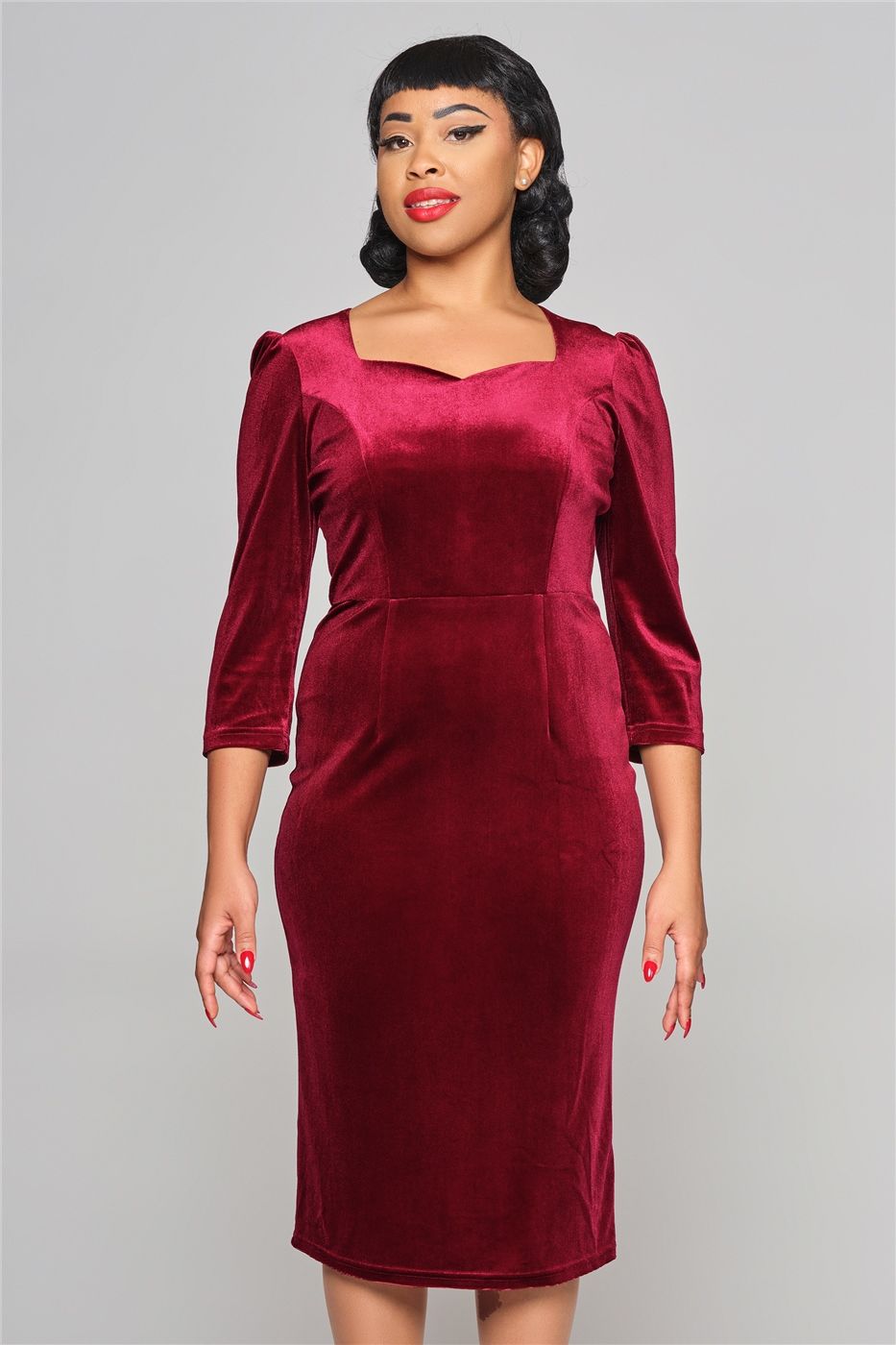 Vanessa Velvet Pencil Dress