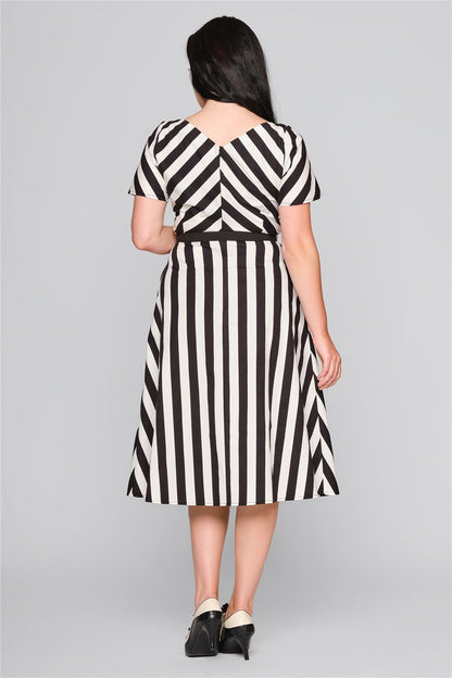 Valeria Striped Flared Dress