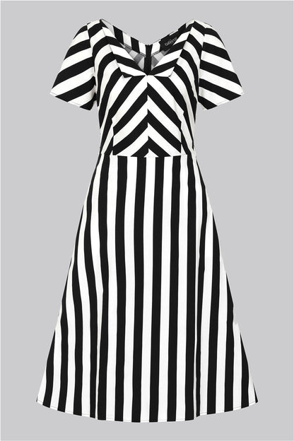 Valeria Striped Flared Dress