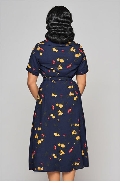 Alberta Winter Bloom Flared Dress