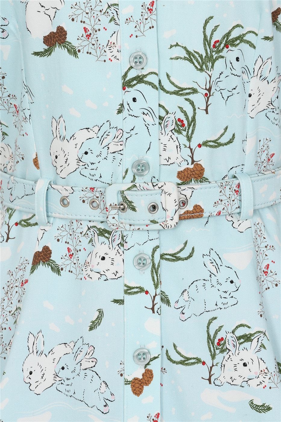 Caterina Snowy Rabbit Swing Dress