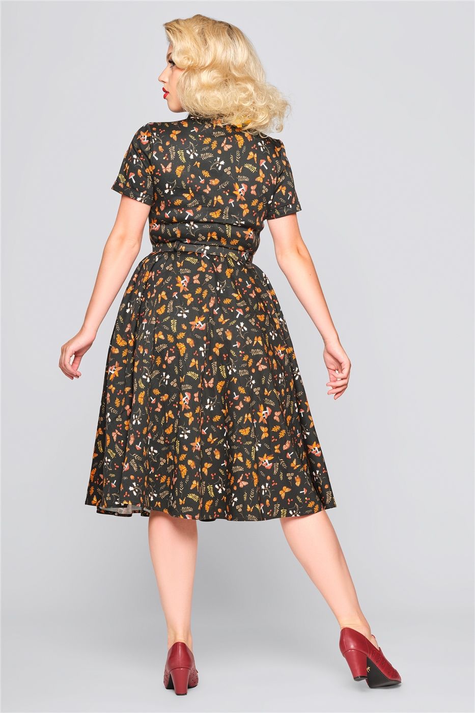 Caterina Woodland Butterfly Swing Dress