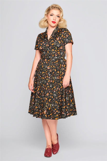 Caterina Woodland Butterfly Swing Dress