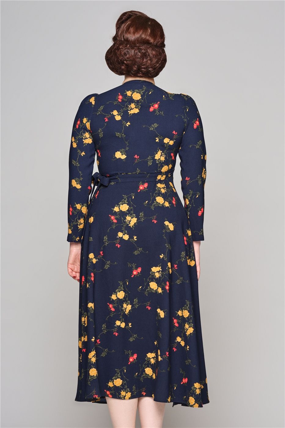 Kendra Winter Bloom Wrap Dress