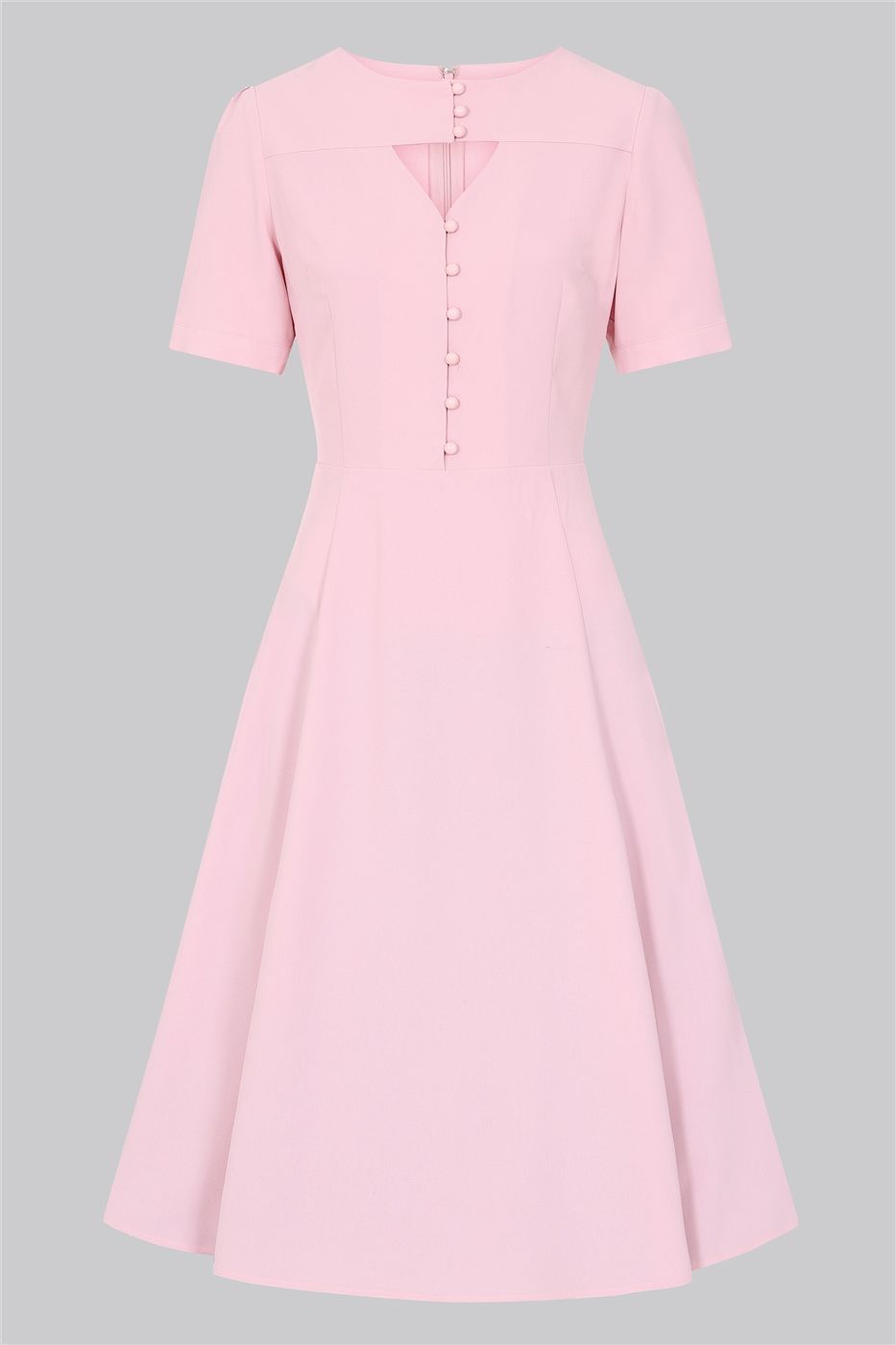 Shirley Plain Flared Dress