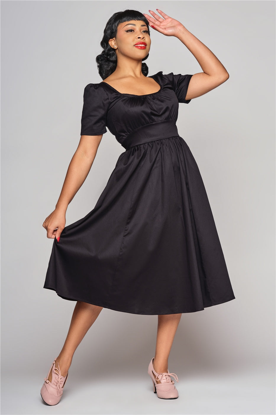 Giada Plain Swing Dress