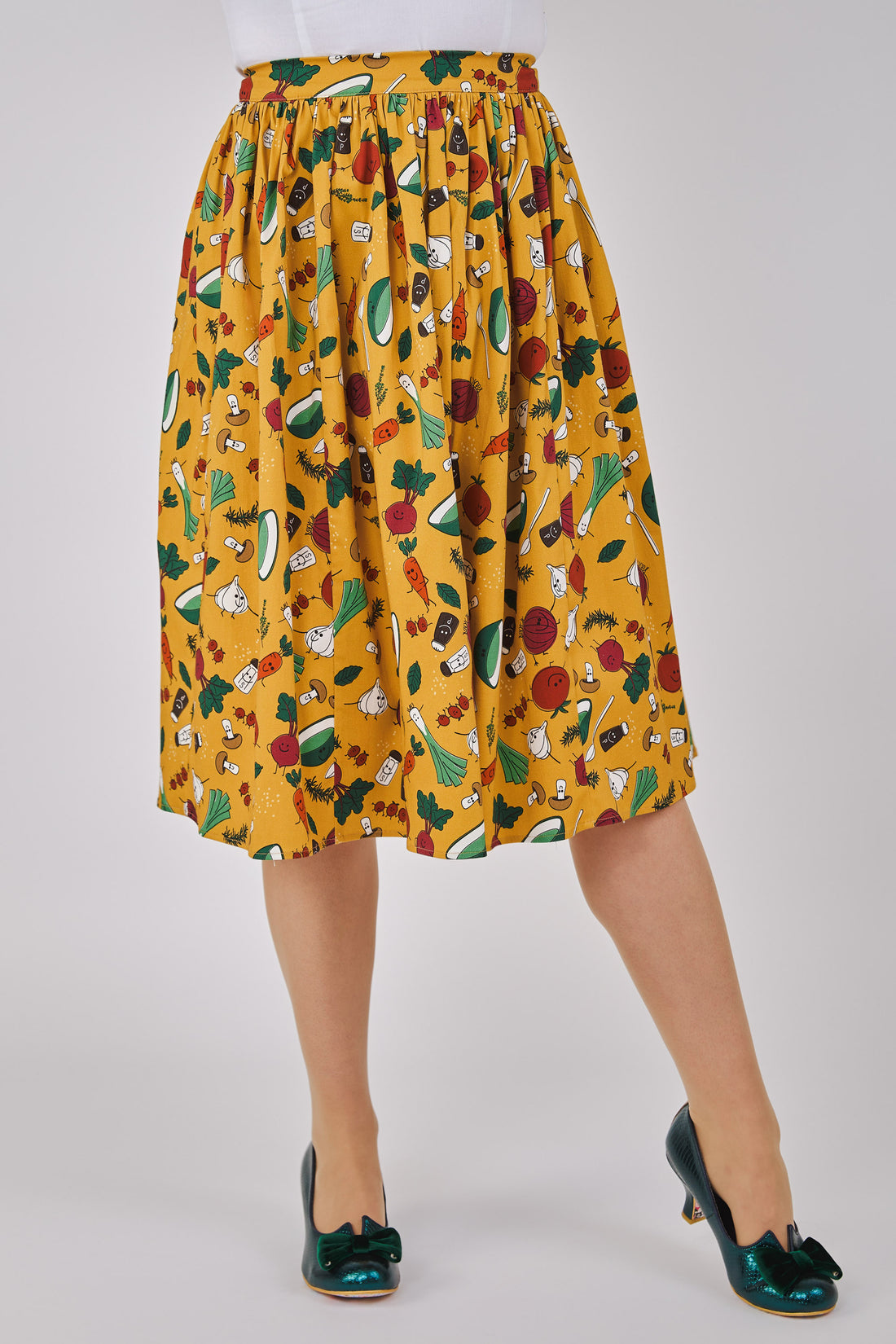 Jasmine Veggie Party Swing Skirt